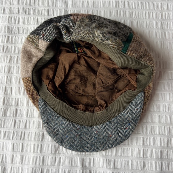 Hanna Hats of Donegal Vintage Patchwork Tweed Flat Cap, XL - Picture 2 of 6